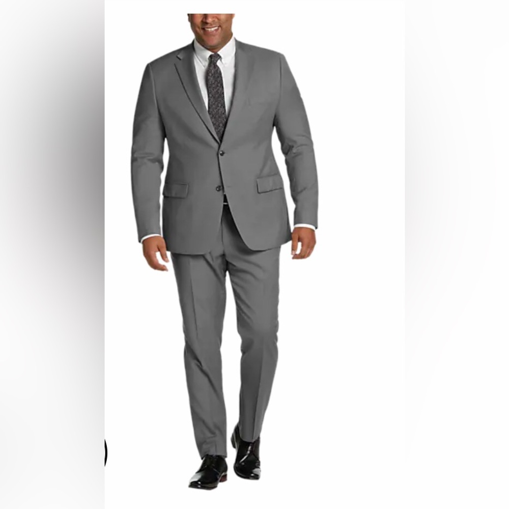 🆓 Tie .2Pcs 🎄Tommy Hilfiger Modern Fit Flex Suit Separates Coat, Gray like new.